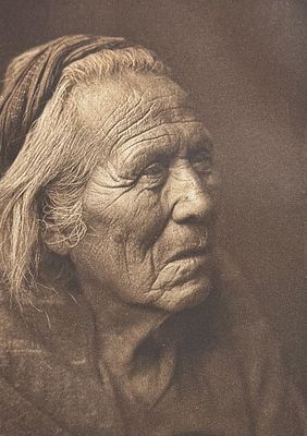 Edward Curtis - Navaho Medicine Man. This moving photogravure in quarto size is from Edward 