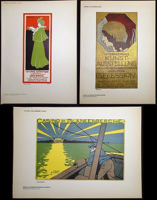 Sponsel - 7 Poster Lithographs. This lithographed poster is from Jean-Louis Sponsel's Das 