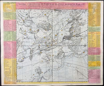 Doppelmayr & Homann - Constellation or Celestial Chart [Globi Coelestis in Tabulas Planas 