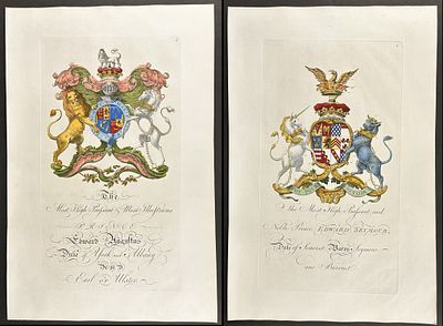 Edmondson - 4 Engravings of Family Crests or Shields. Included in this lot: Family Crest or 