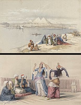 David Roberts, RSE - 5 Lithographs from Holy Land, Syria, Idumea, Arabia, Egypt, & Nubia. David 