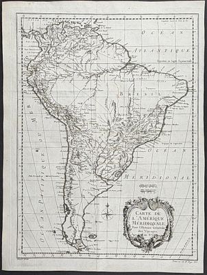 Prevost - Map of South America [Carte De L'Amerique Meridionale]. This fine engraving is from 