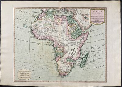 Laurie & Whittle - Map of Africa [Africa, with its several Regions and Islands]. This 
