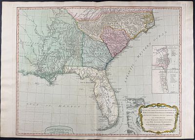 Laurie & Whittle - Map of the United States [The Southern Dominions belonging to the United 