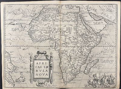 Ortelius, pub. 1575 - Map of Africa. This stunning folio map is from Abraham Ortelius's Theatrum 