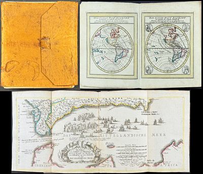 Bodenehr’s Atlas Curieux - Volume with 56 Engraved Maps & Charts. This historic work is Gabriel 