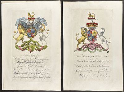 Edmondson - 4 Engravings of Family Crests or Shields. Included in this lot: Family Crest or 