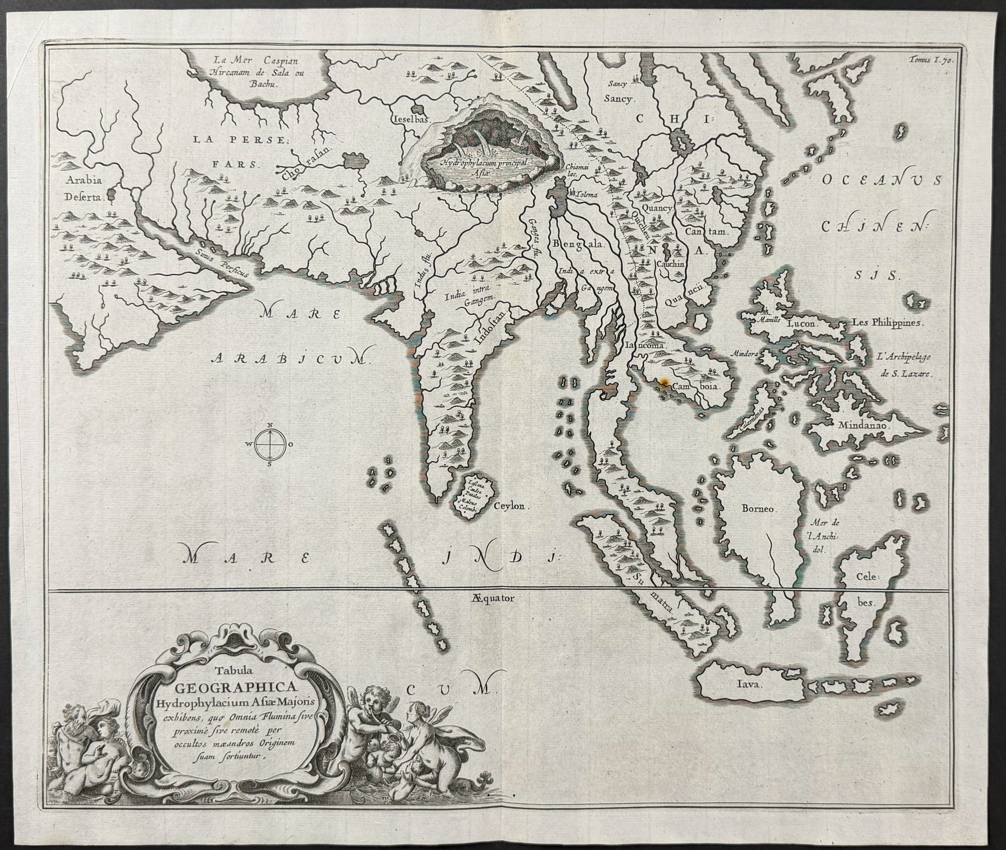 Kircher, pub. 1682 - Map of India