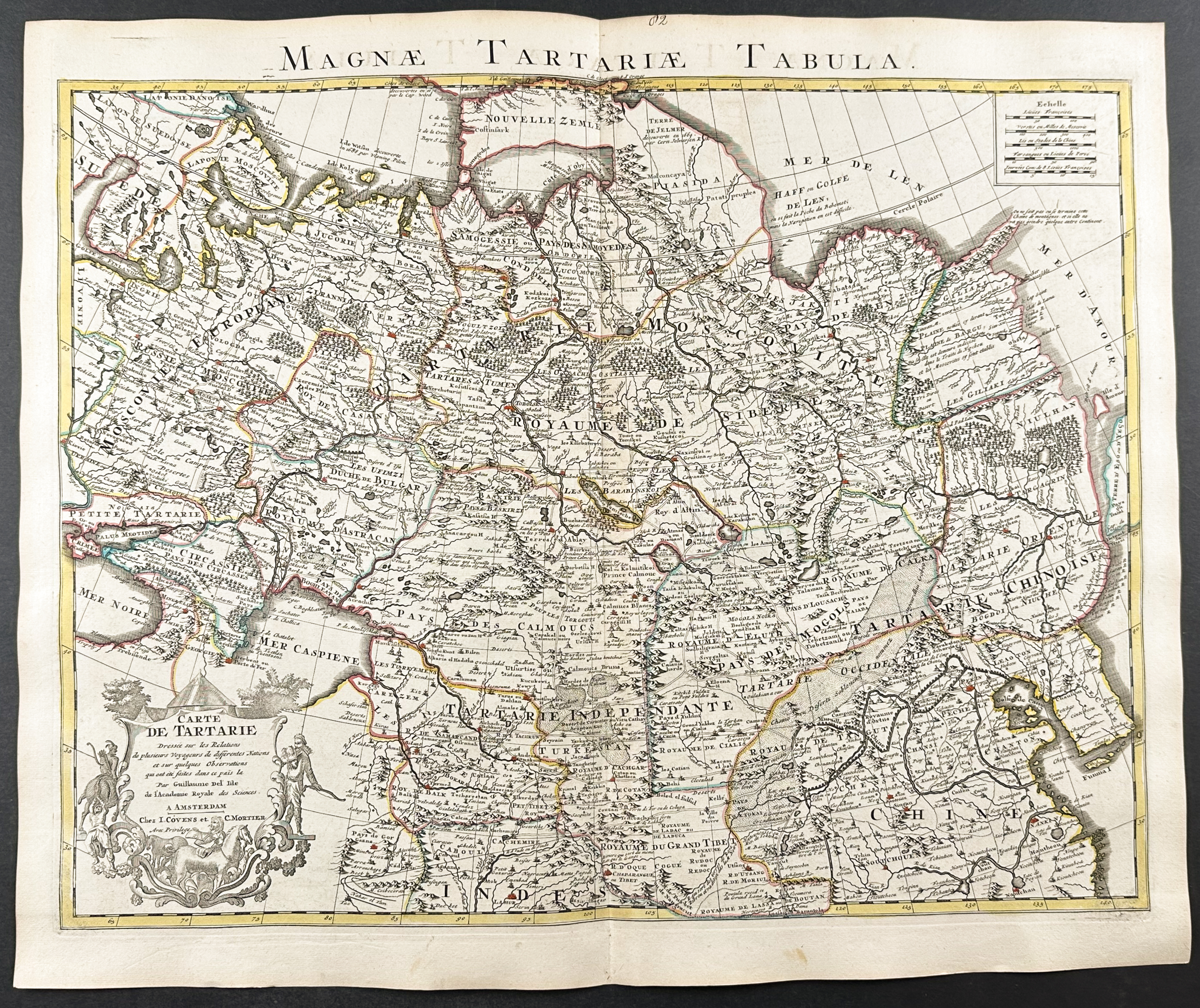 De L'Isle - Map of North Asia (Grand Tartary)