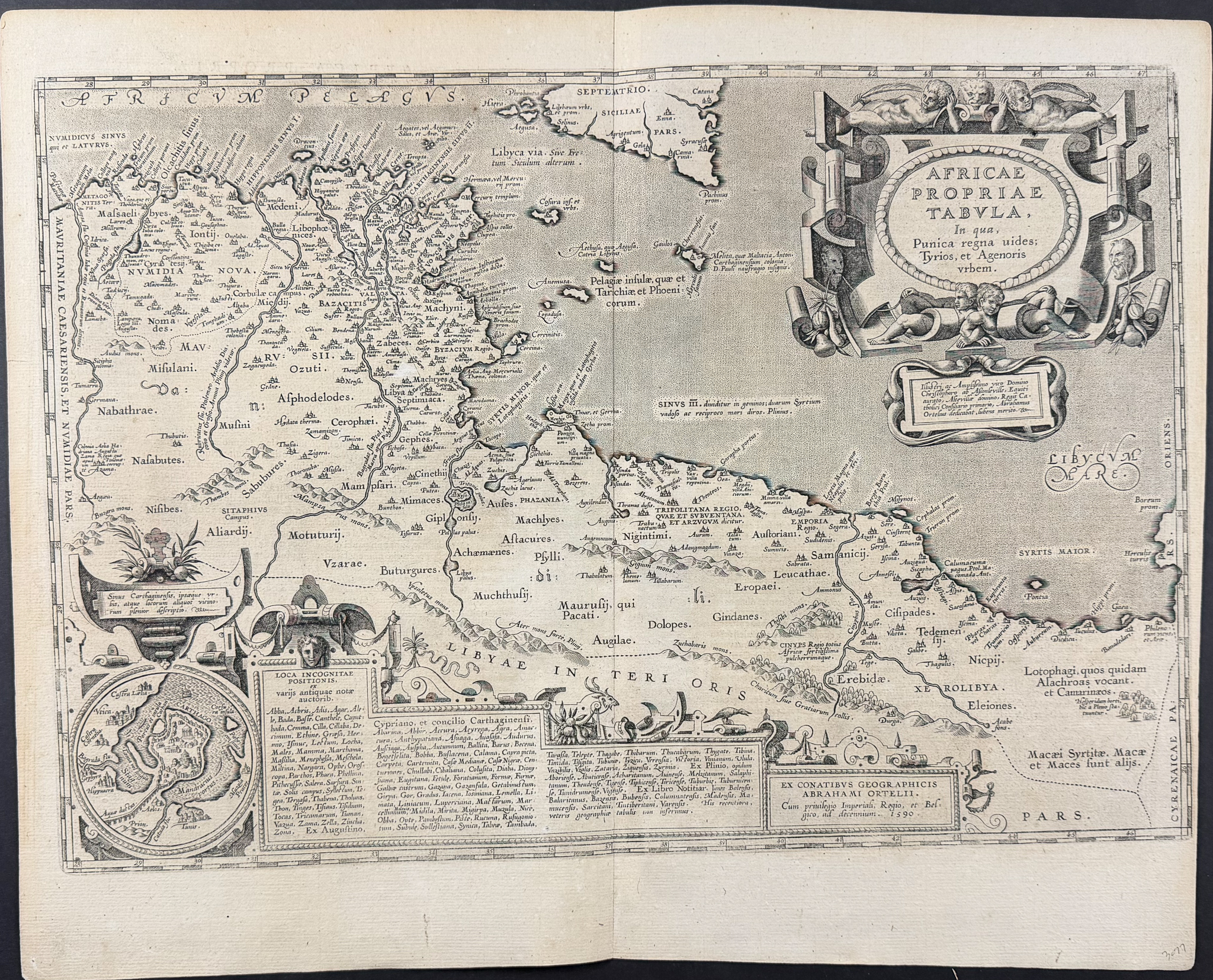 Bertius's Ptolemy, pub. 1618 - Map of Northern Africa