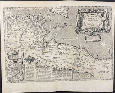 Bertius's Ptolemy, pub. 1618 - Map of Northern Africa. This handsome map is from Petrus 