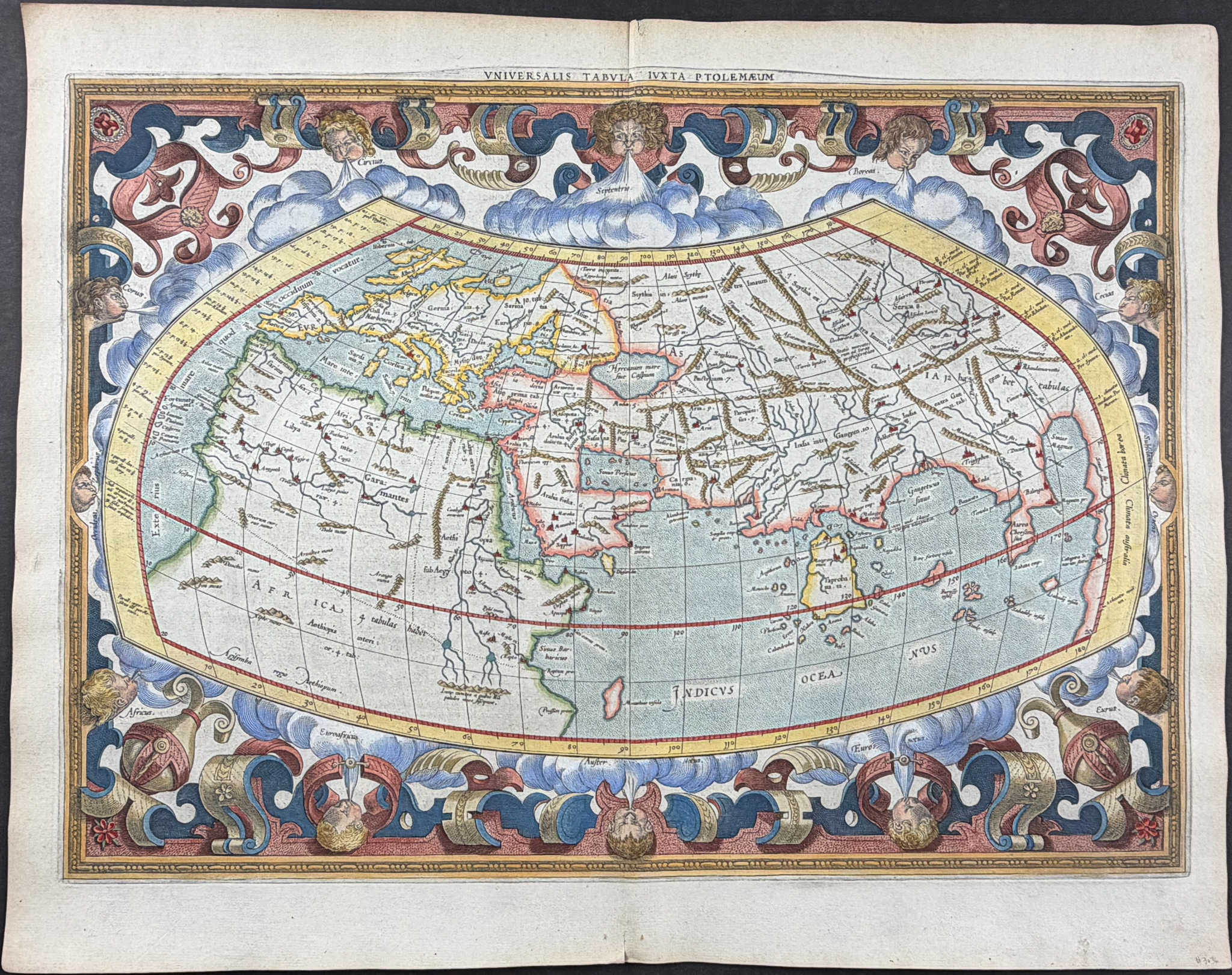 Bertius's Ptolemy, pub. 1618 - Map of the Ancient World