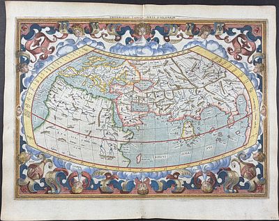 Bertius's Ptolemy, pub. 1618 - Map of the Ancient World. This handsome map is from Petrus 