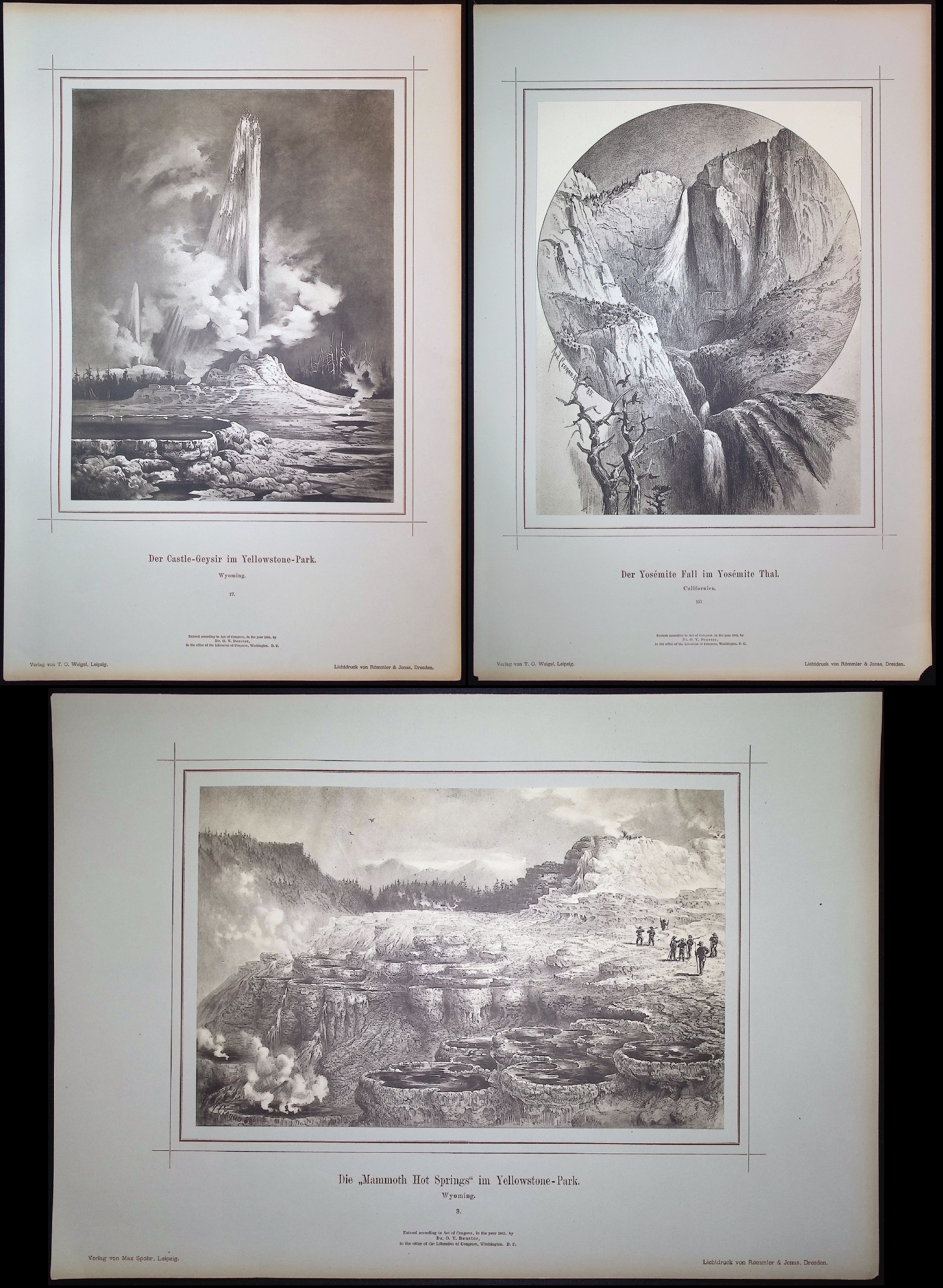 Cronau - 5 Views of Yellowstone & Yosemite