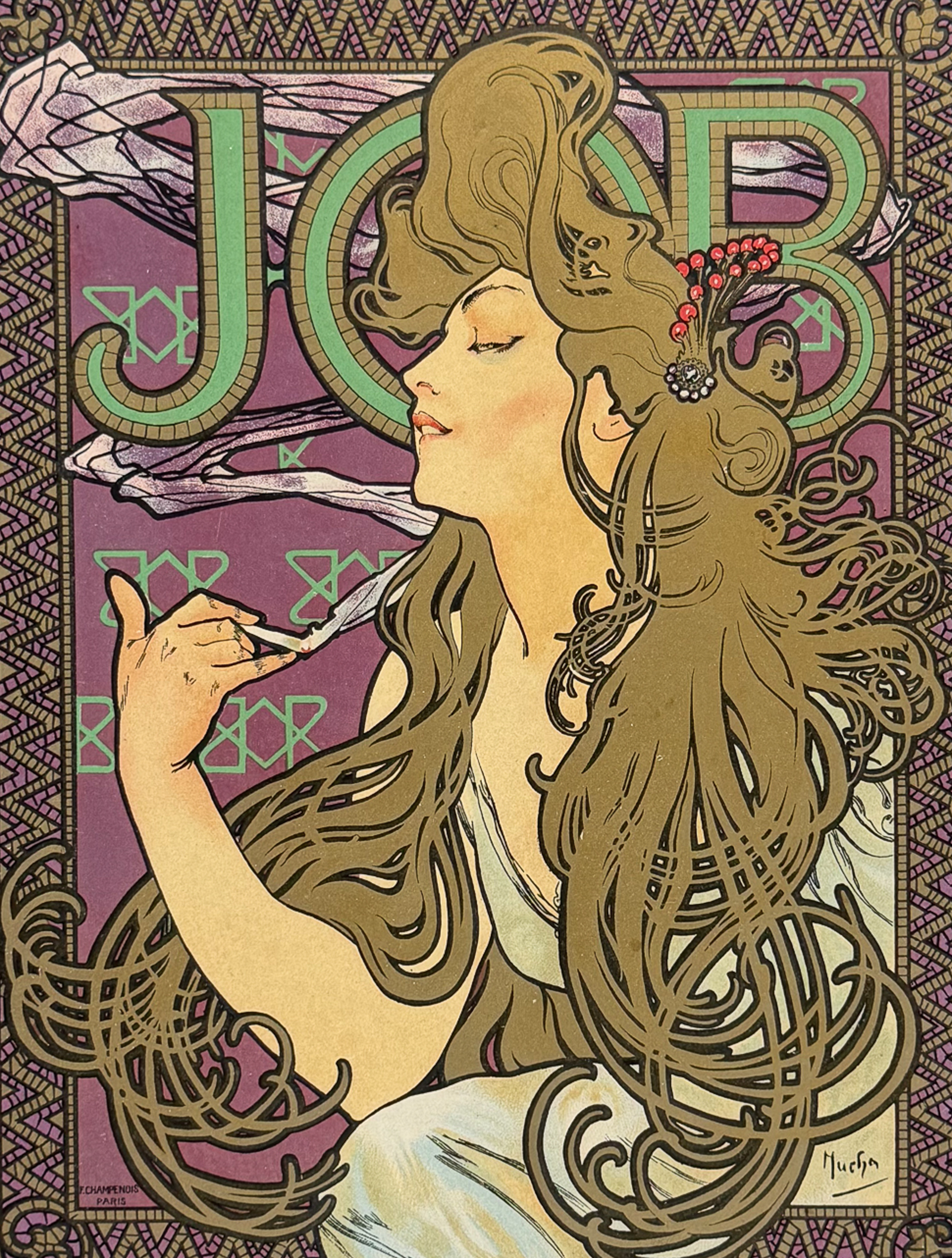 Maitres Affiches by Mucha - Papier a cigarettes Job