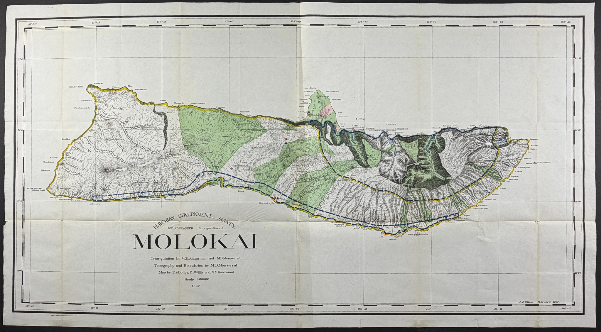 Hawaiian Government Survey - Island of Moloka'i