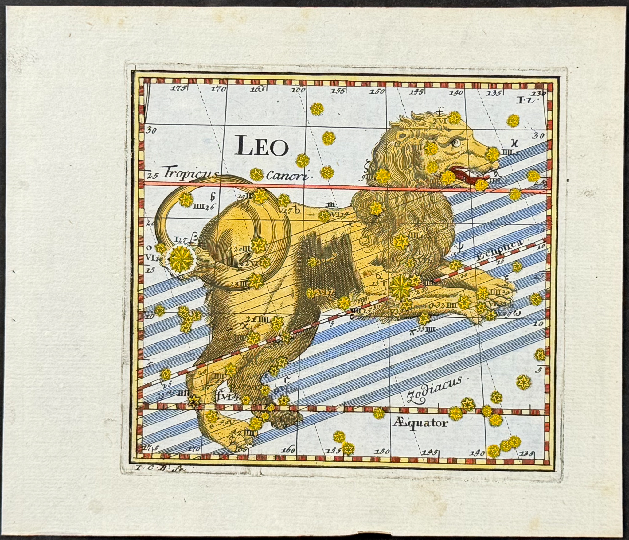 Thomas - Constellation or Celestial Chart of Leo (Lion)