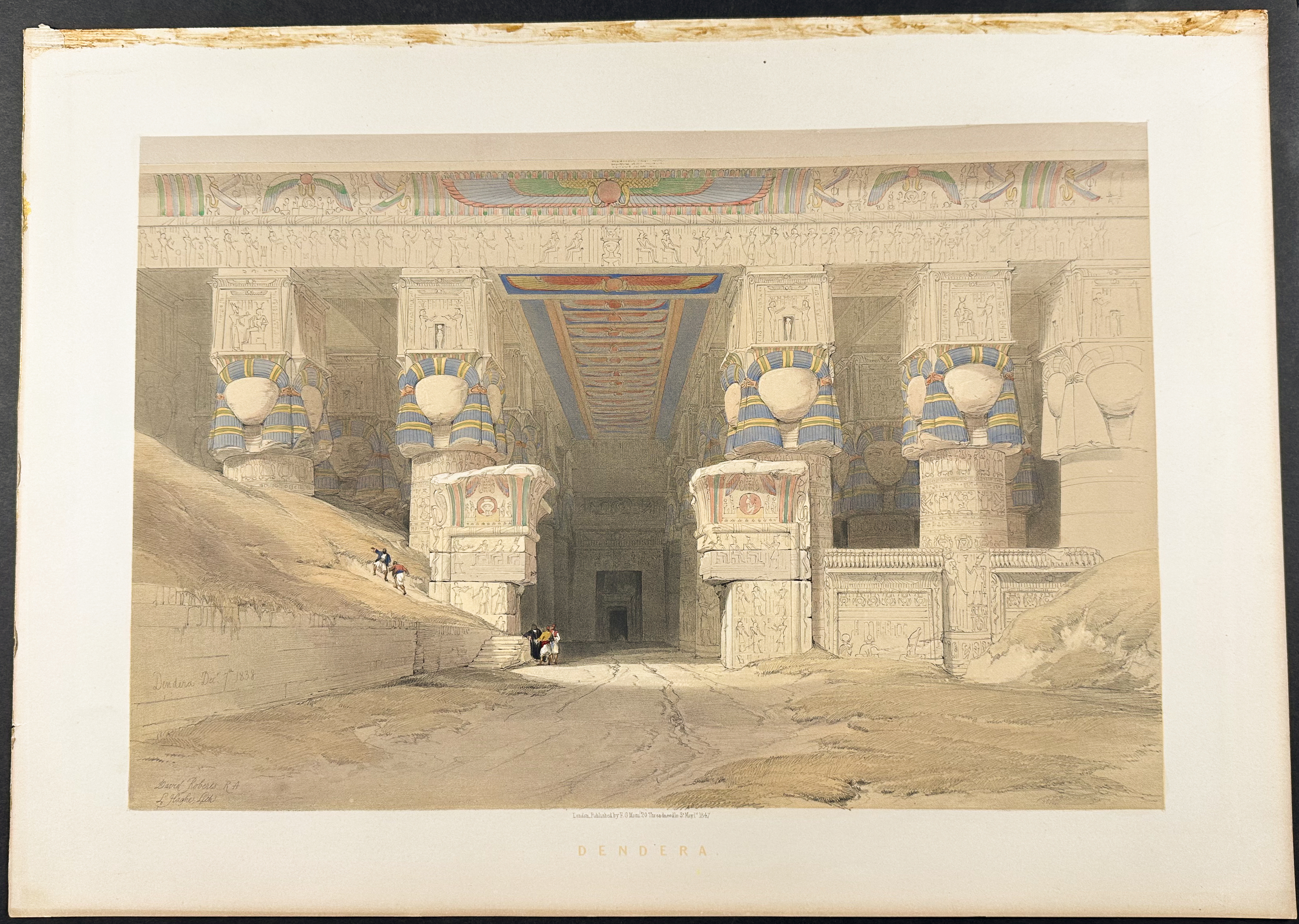 David Roberts - Portico of the Temple of Dendera