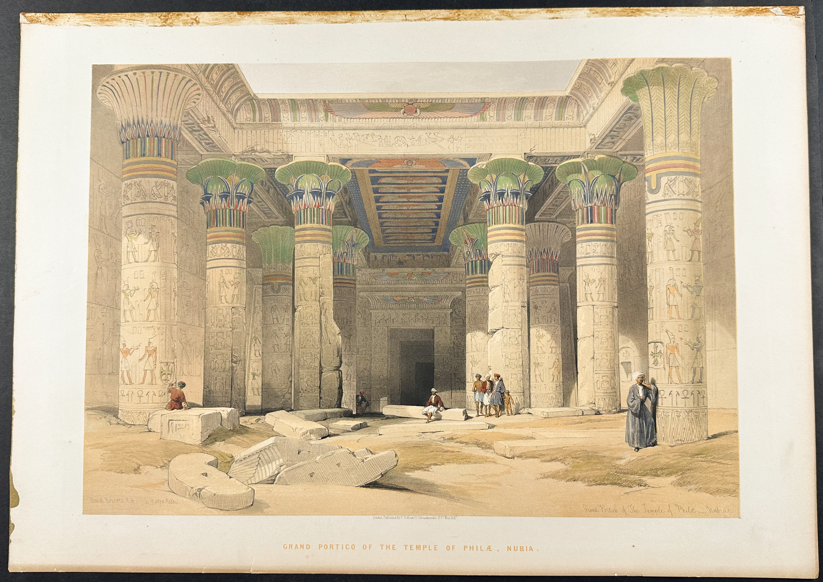 David Roberts - Grand Portico at the Temple of Philae, Nubia