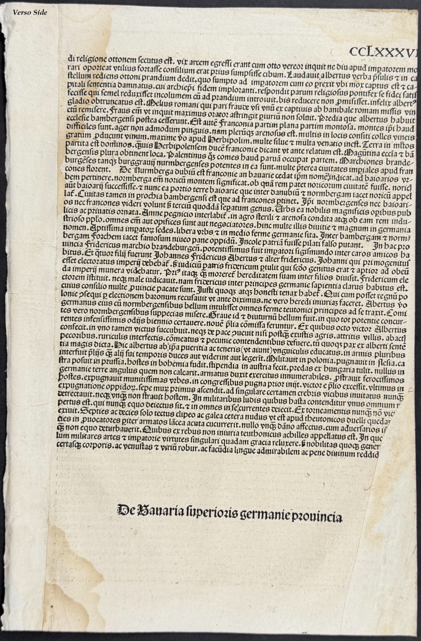 Schedel, pub. 1493 - 9 Pages with Text & Images of Historical Figures, Towns, Scenes