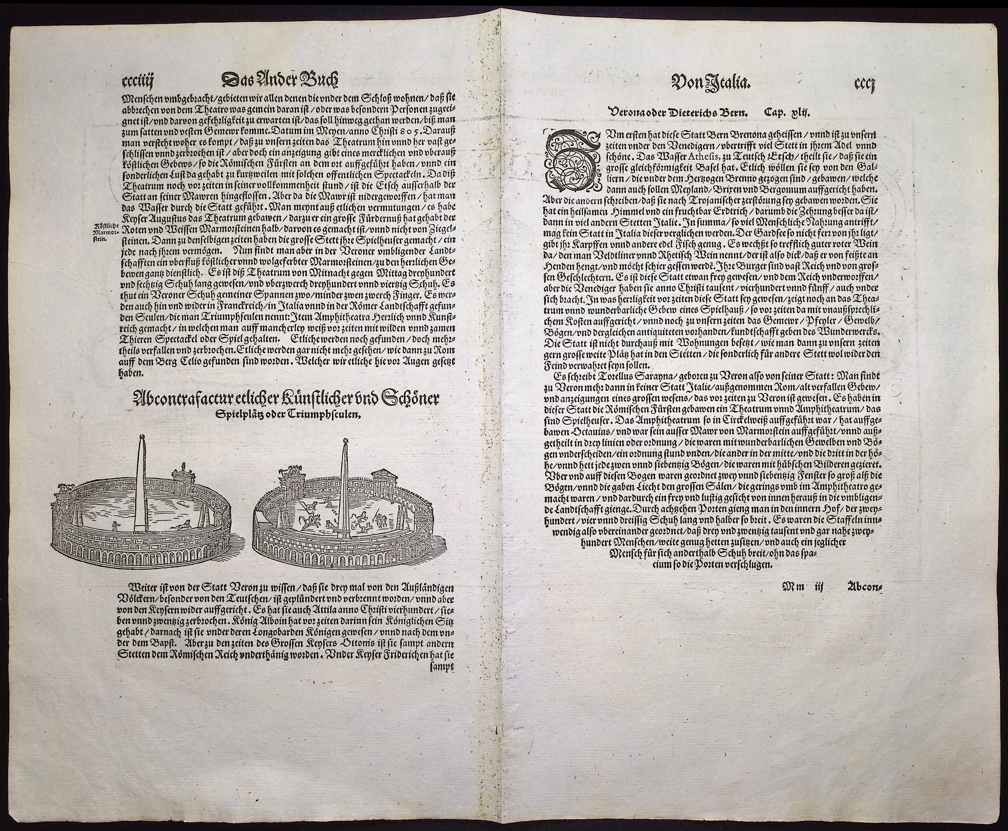 Munster, pub. 1592 - Theatrum Veronense, Italy