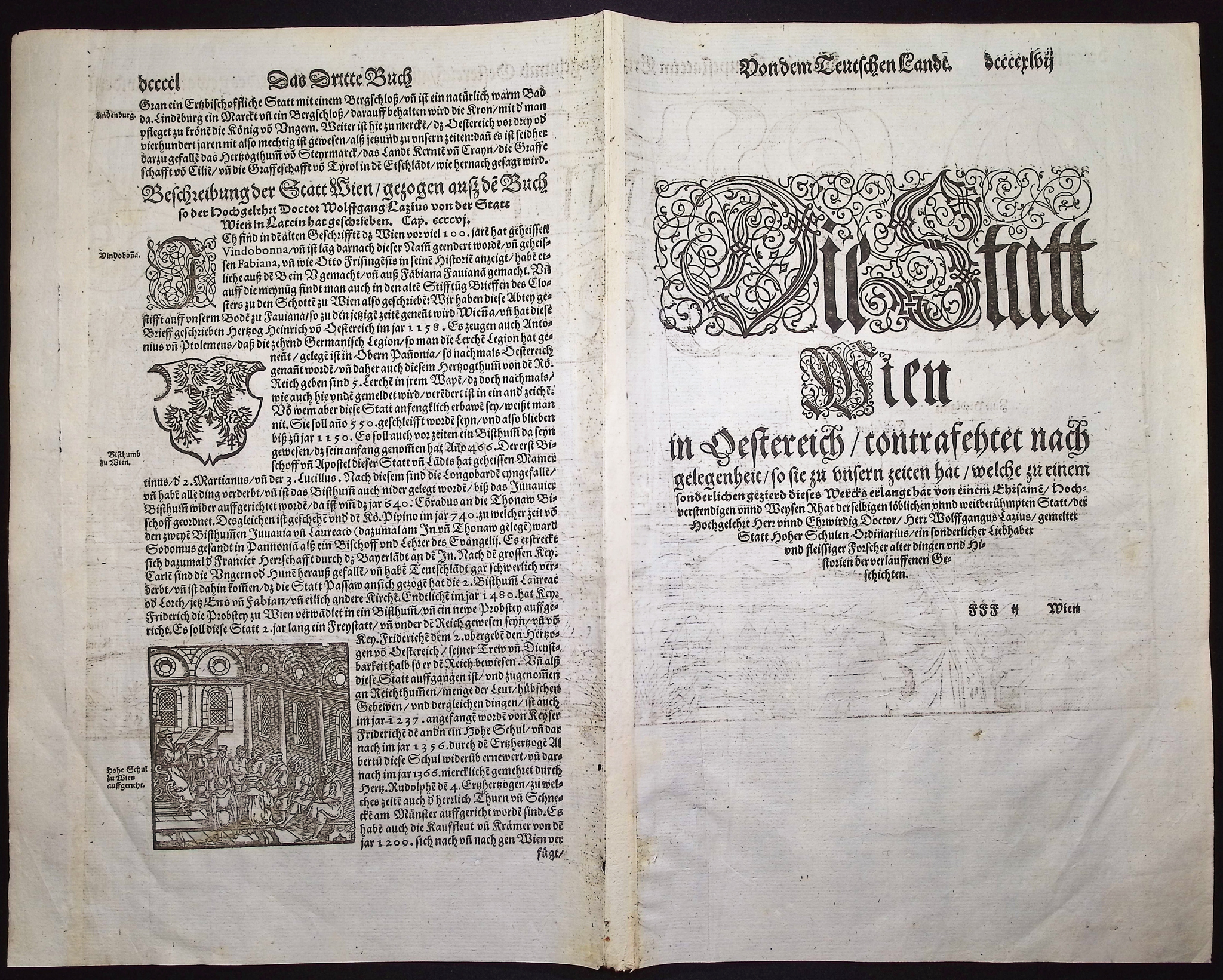 Munster, pub. 1592 - View of Vienna, Austria