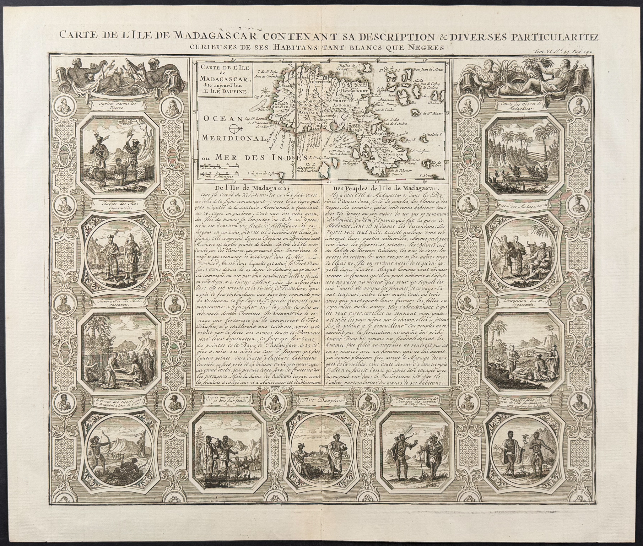 Chatelain - Pair of Engravings of Ceylon & Madagascar