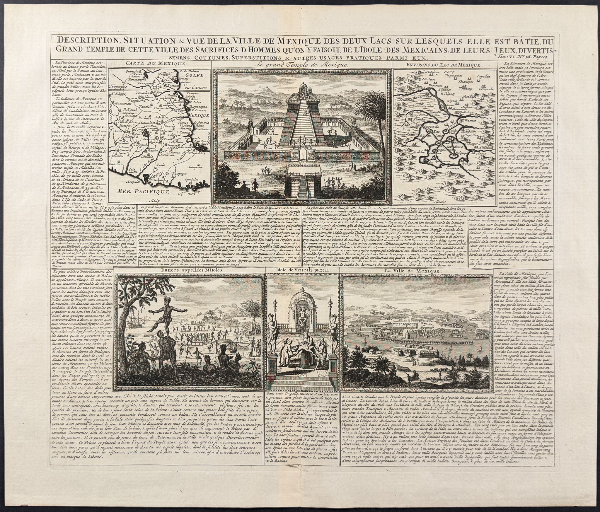 Chatelain - 3 Engravings on South America, Mexico, Panama
