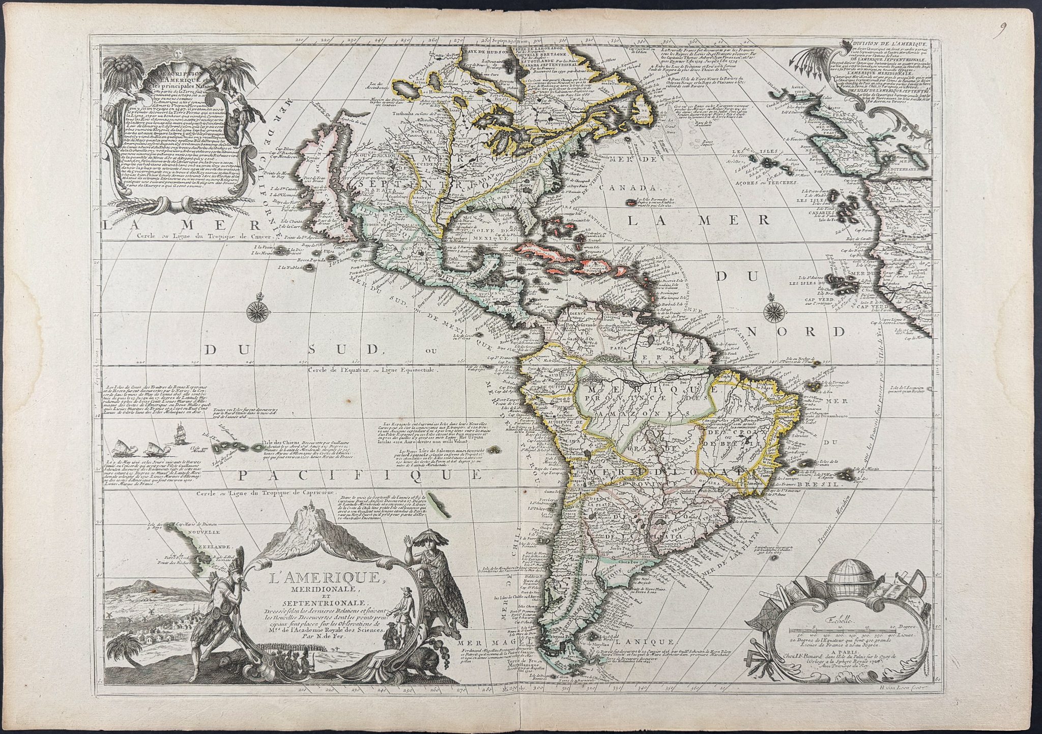 De Fer - Map of the Americas