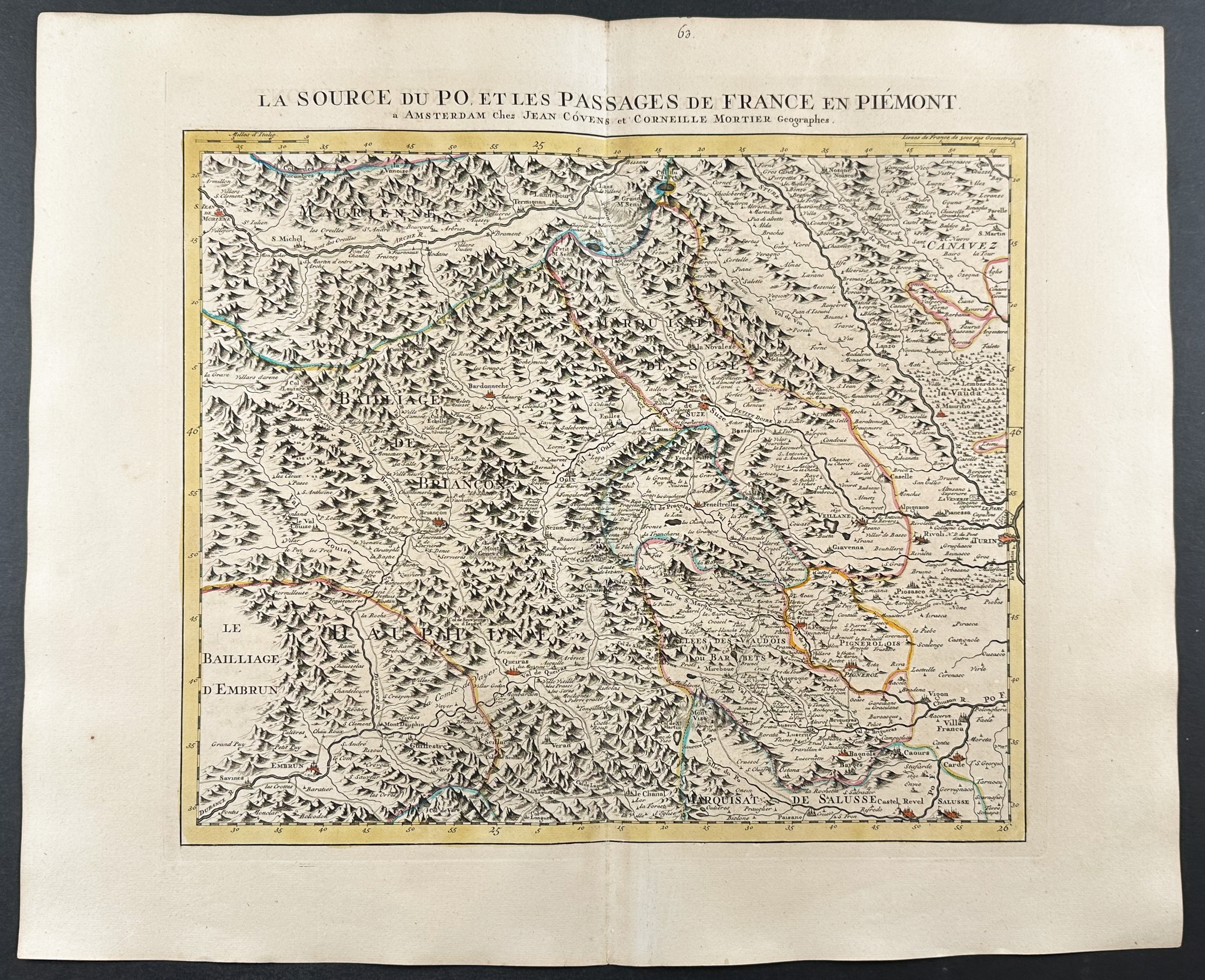De L'Isle - Group of 5 Maps of the Po River Region
