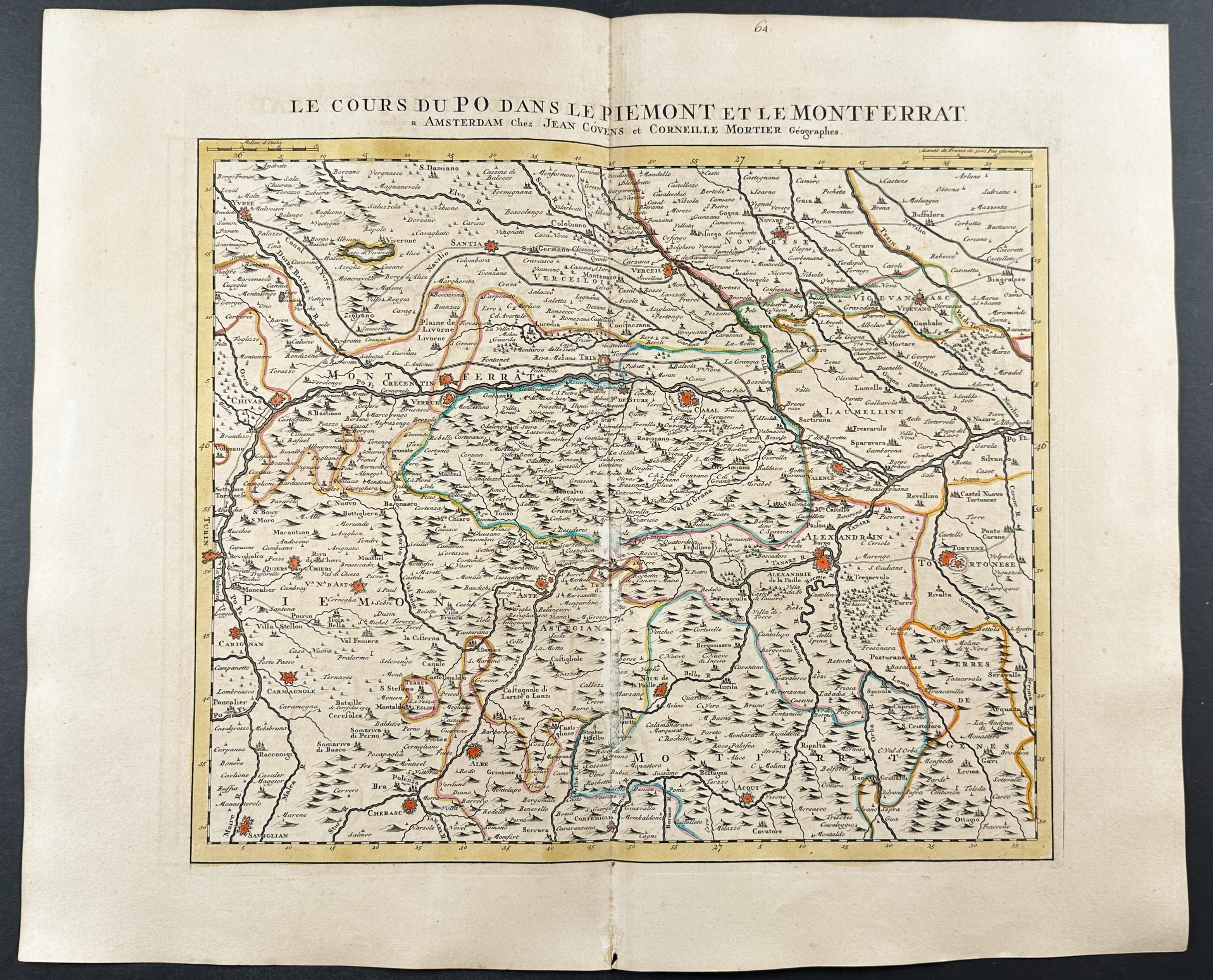 De L'Isle - Group of 5 Maps of the Po River Region