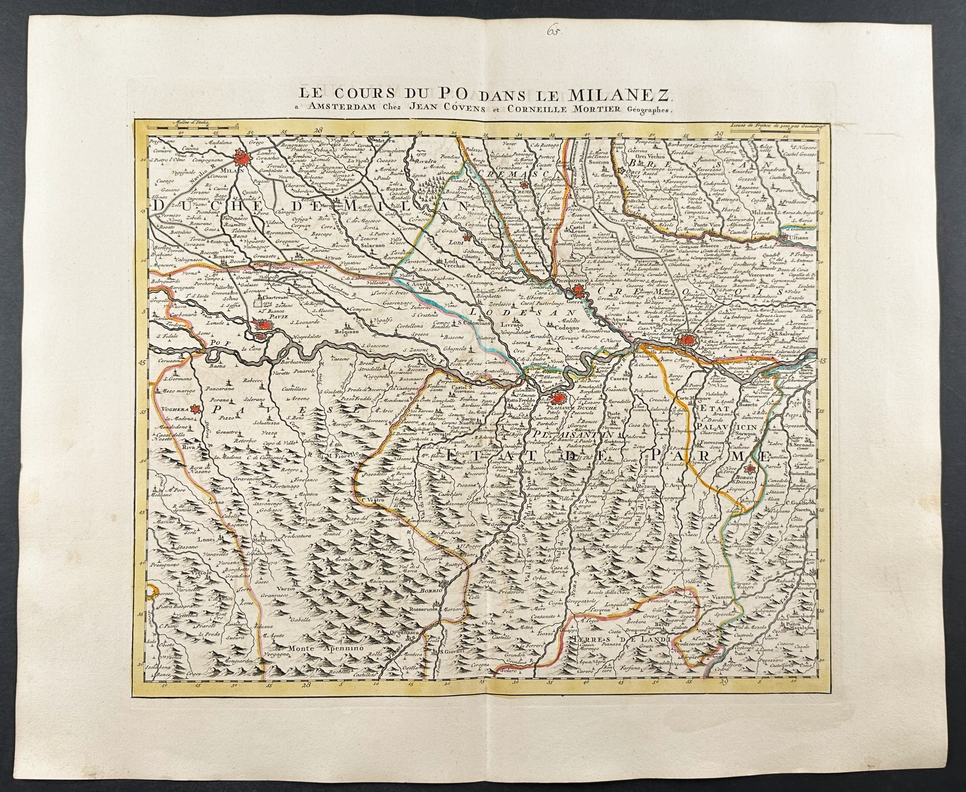 De L'Isle - Group of 5 Maps of the Po River Region