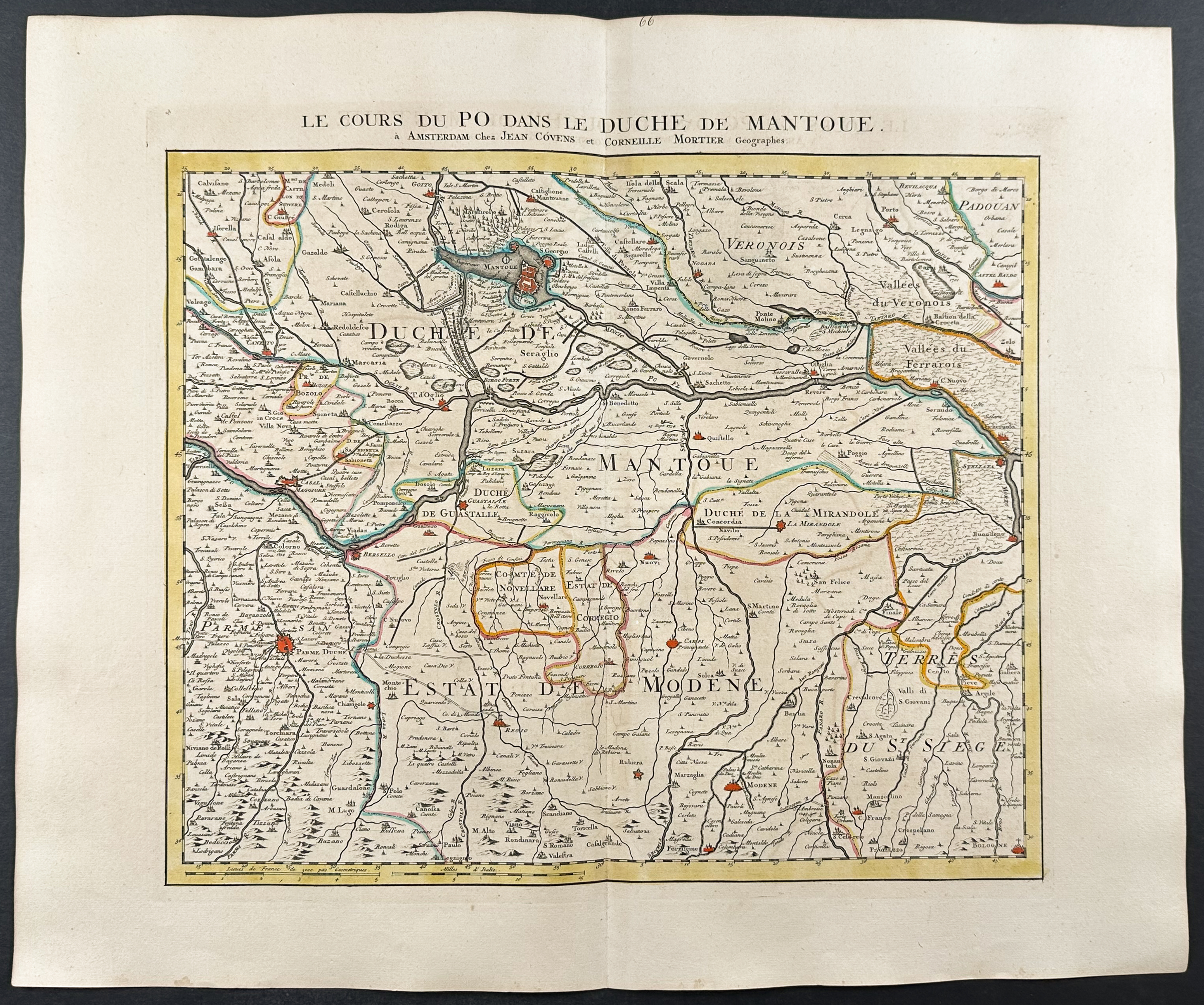De L'Isle - Group of 5 Maps of the Po River Region