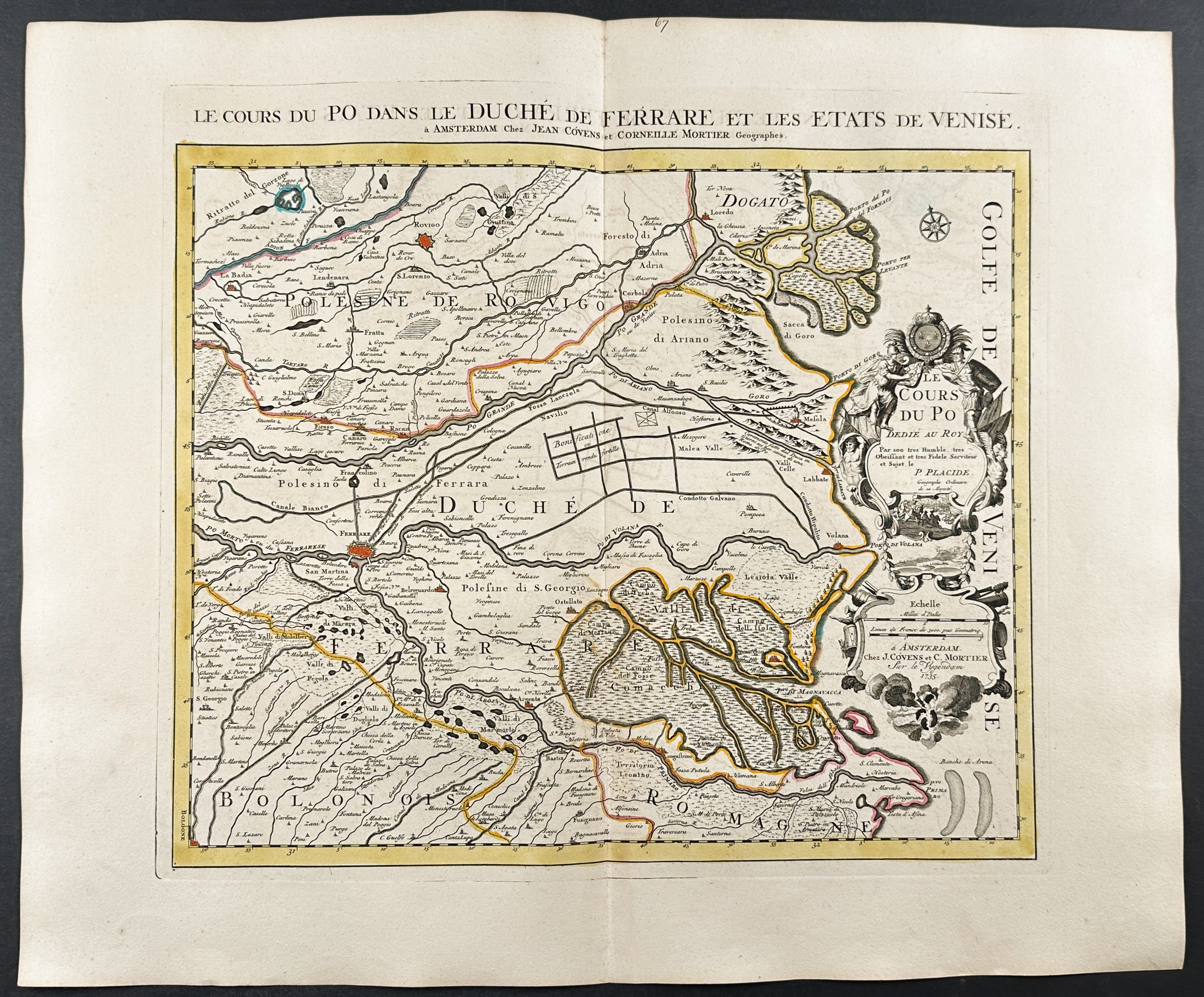 De L'Isle - Group of 5 Maps of the Po River Region