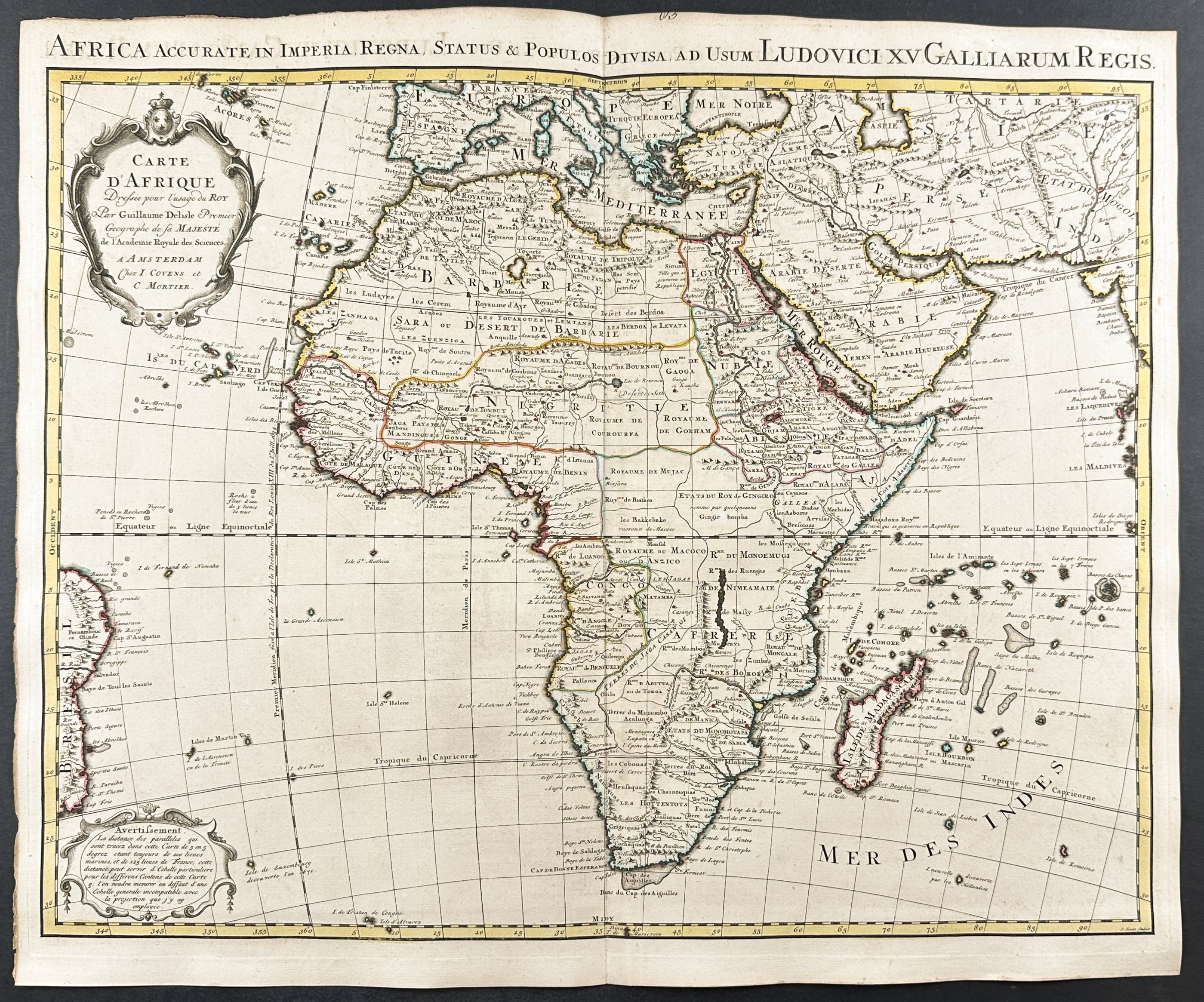 De L'Isle - Map of Africa & Madagascar