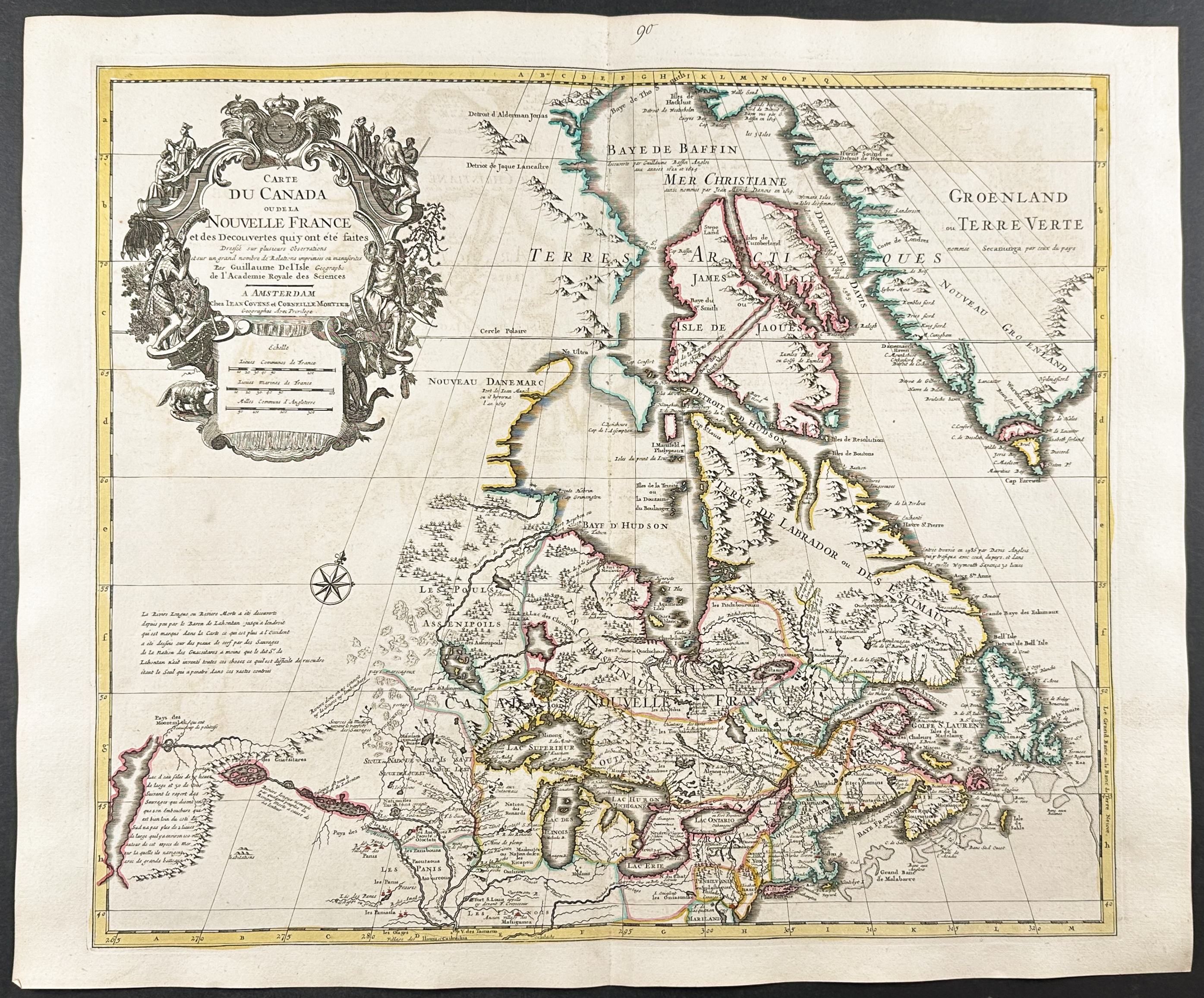 De L'Isle - Map of Canada or New France