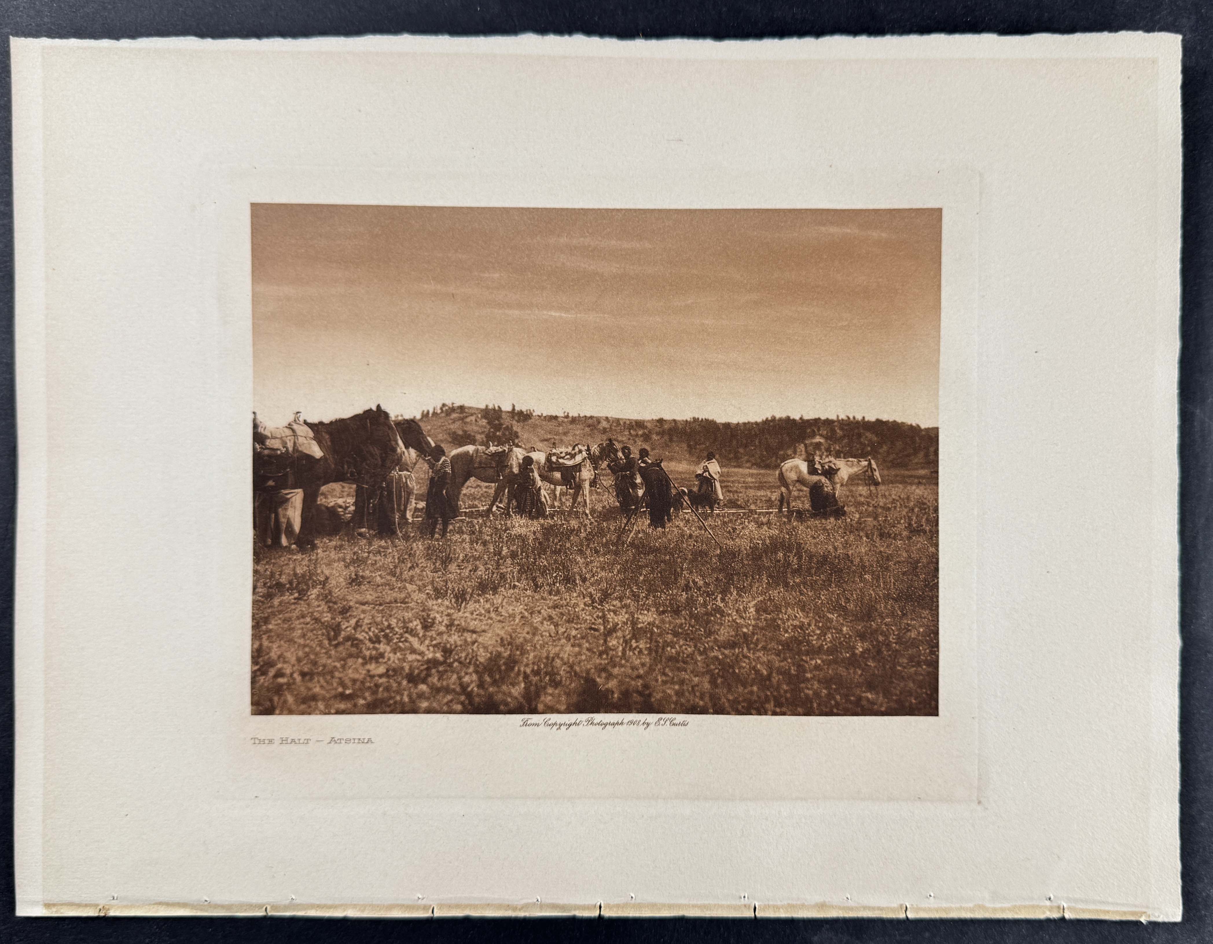 Edward Curtis - Pair of Native American Photogravures