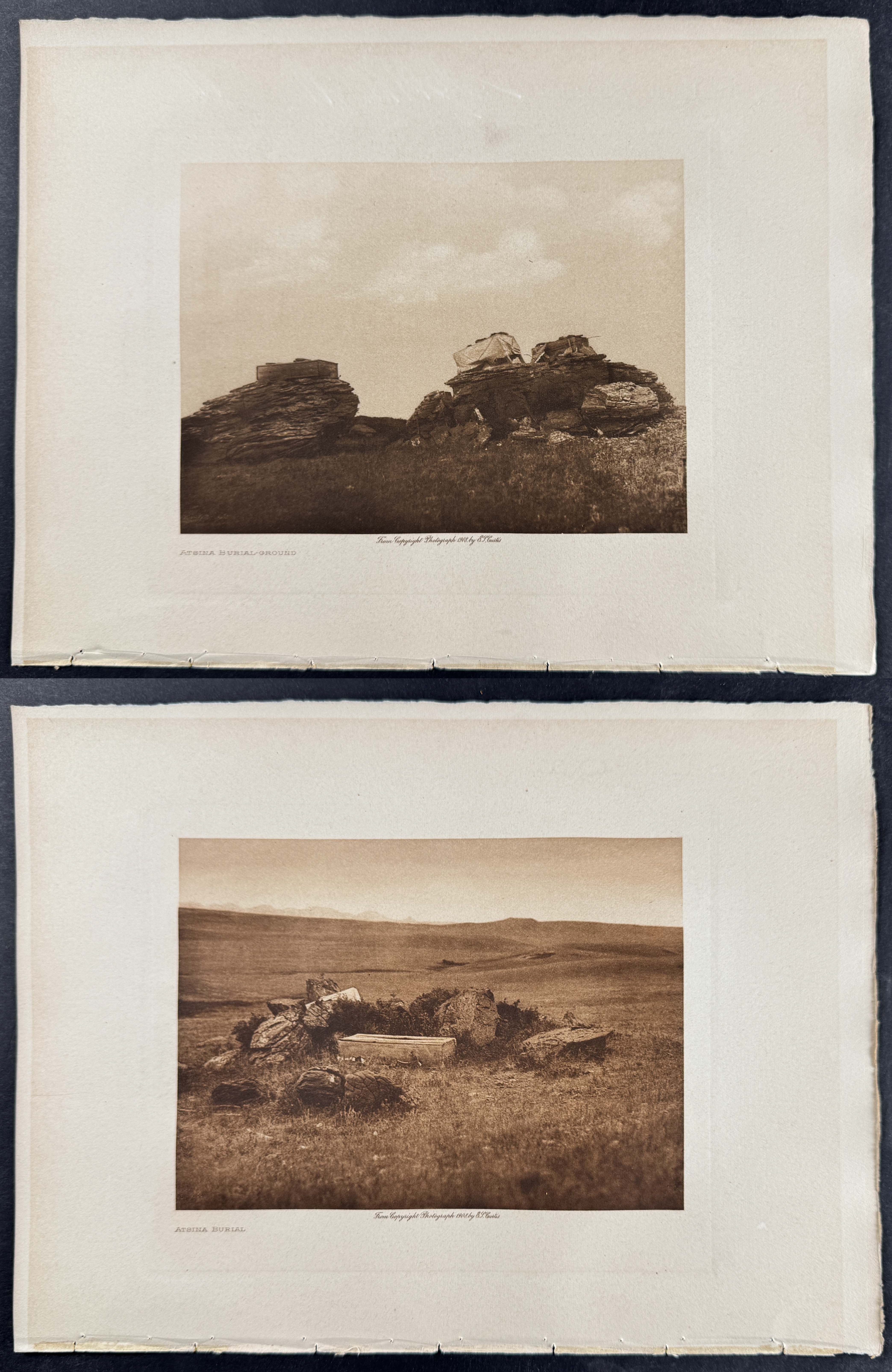 Edward Curtis - Pair of Native American Photogravures