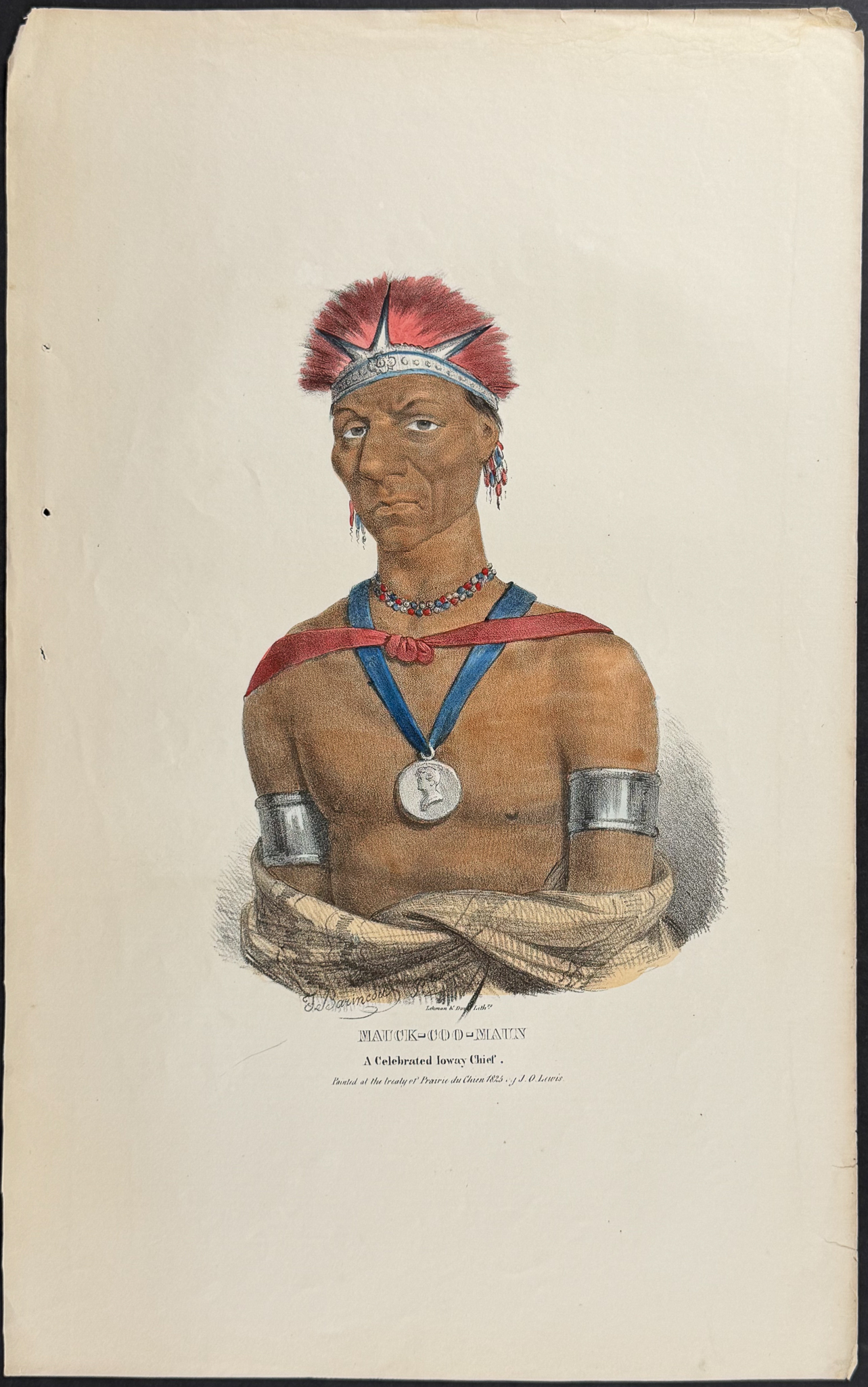 Lewis - Mauch-Coo-Maun, A Celebrated Ioway Chief