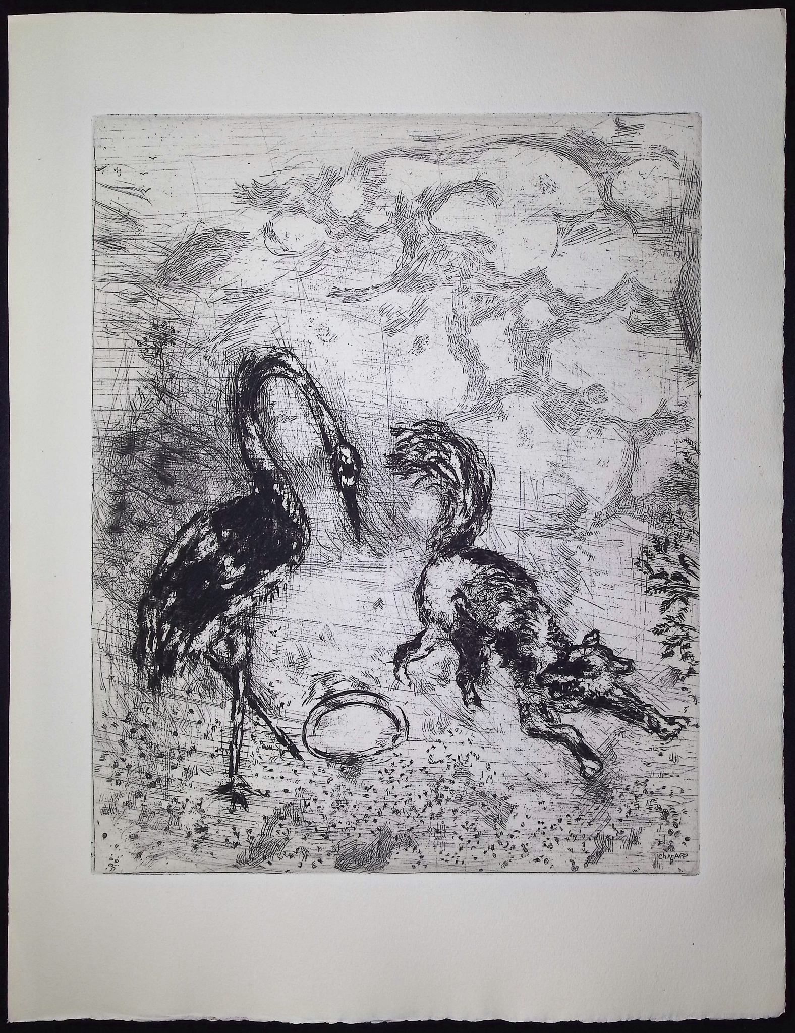 Chagall & Fontaine's Fables - The Fox and the Stork [Le Renard & la Cigogne]