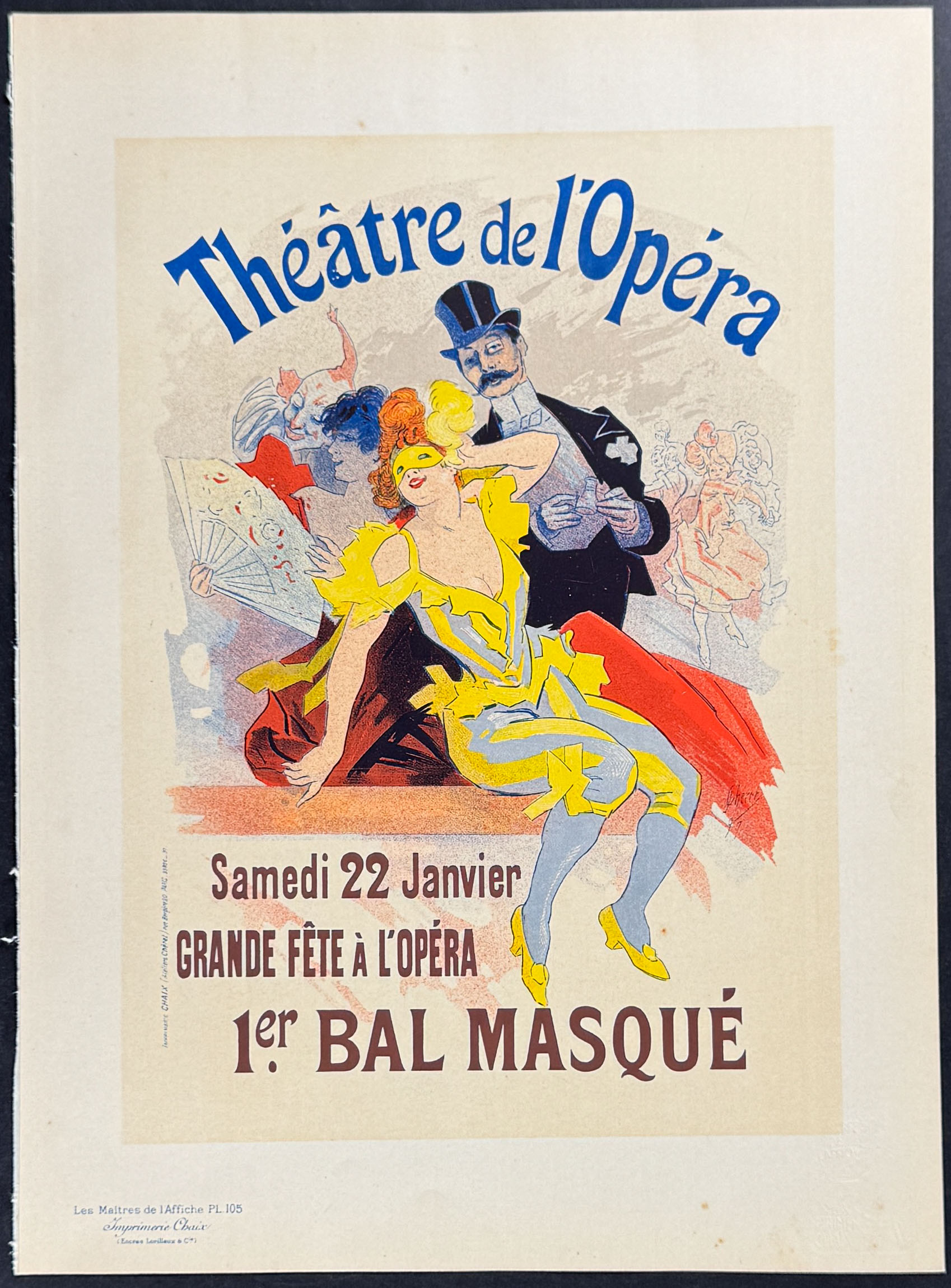 Maitres Affiches by Cheret - 3 Poster Lithographs
