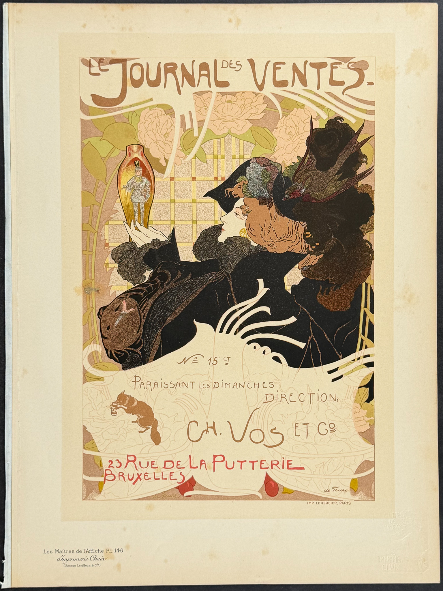Maitres Affiches by De Feure - Pair of Poster Lithographs