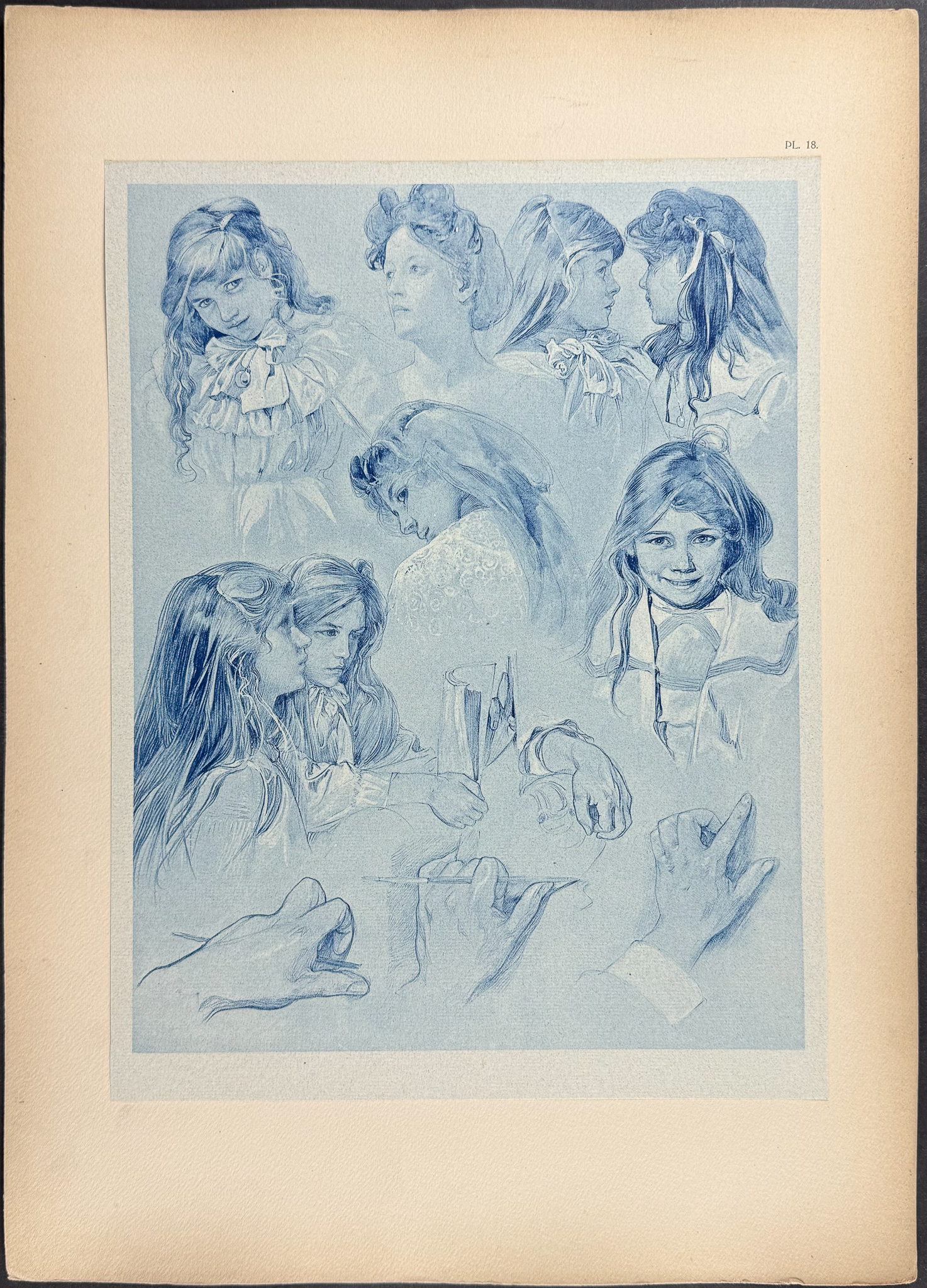 Mucha, Folio - Illustration of Women. 18