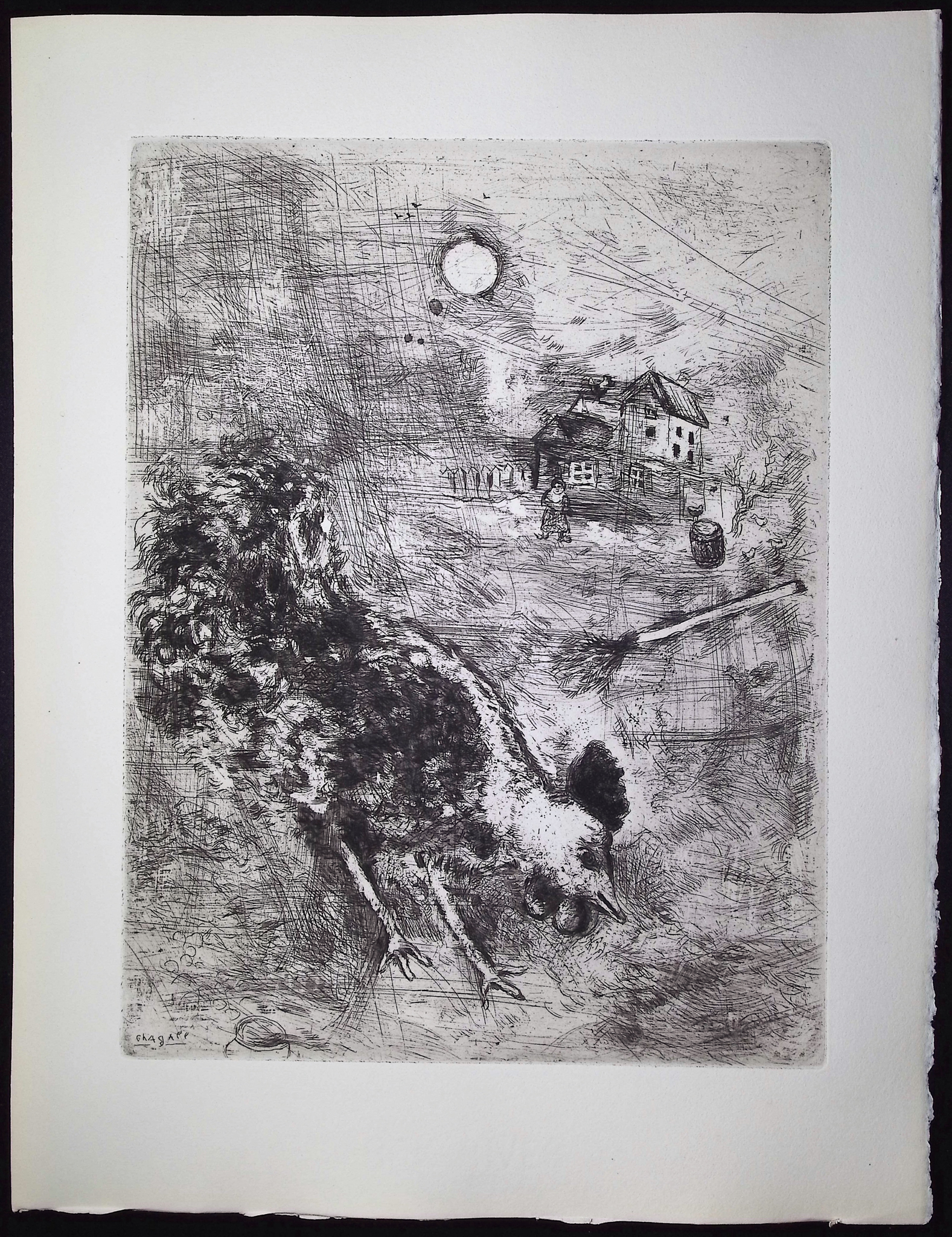 Chagall & Fontaine's Fables - Pair of Etchings