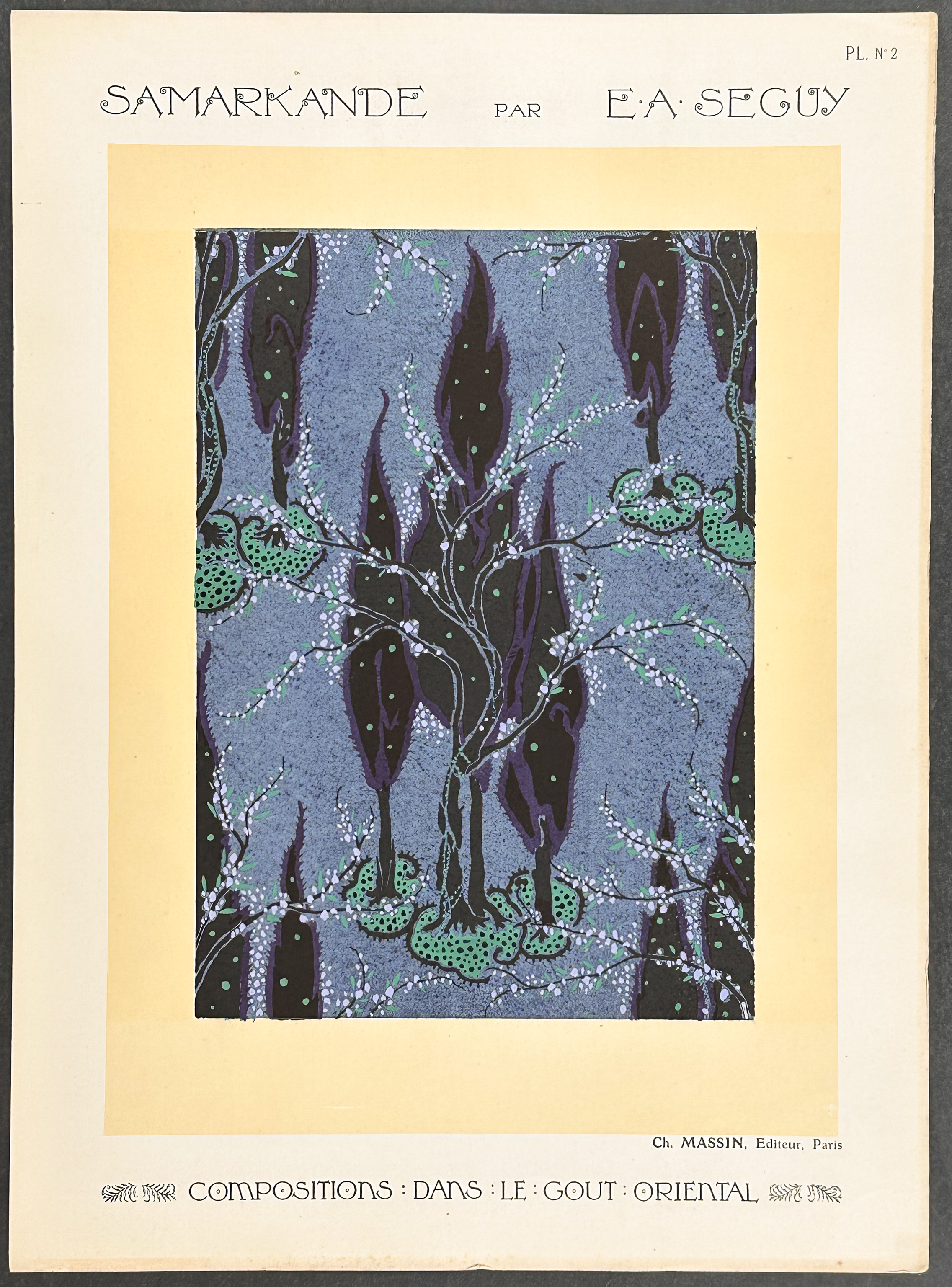 Seguy - Pair of Compositions with an Oriental Design