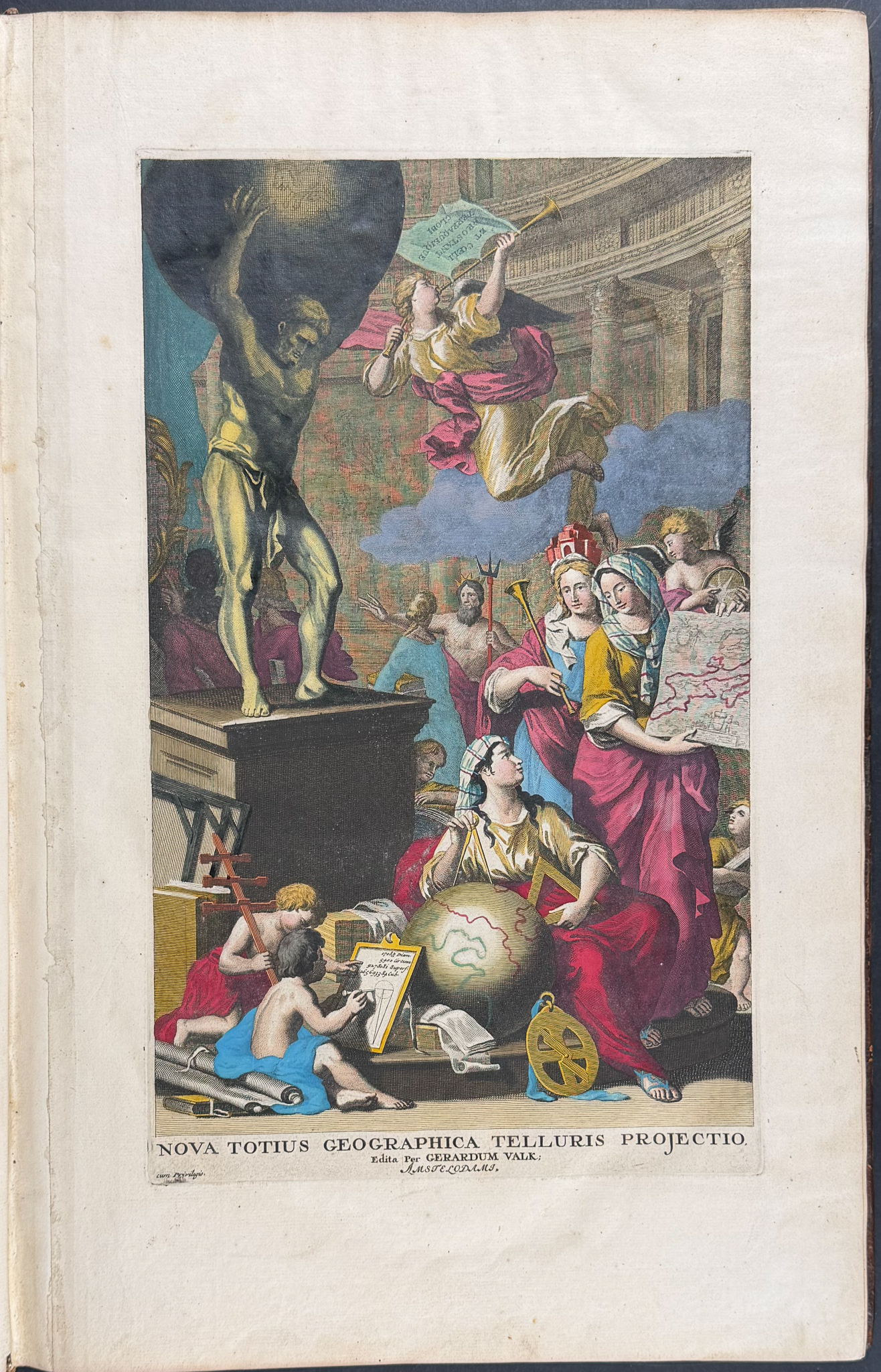 Valck, Schenk, & Cellarius's Composite Atlas - 2 Volumes with 168 Maps & Engravings