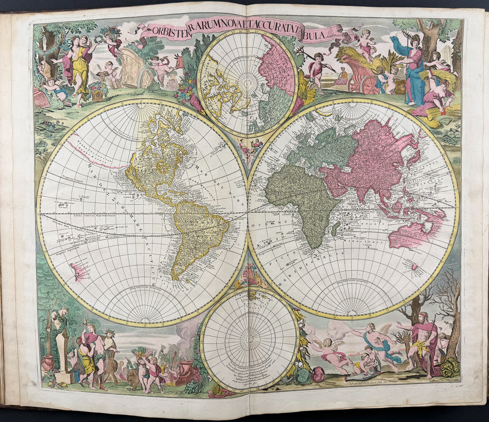 Valck, Schenk, & Cellarius's Composite Atlas - 2 Volumes with 168 Maps & Engravings