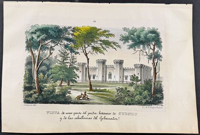 Rojas, Australia - View of part of the Sydney Botanic Gardens and the Governor's Stables (New 