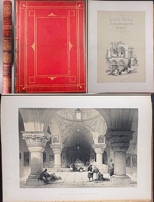 David Roberts's Holy Land - Volume 1 with 43 Duotone Lithographs. This is volume one of the Holy 
