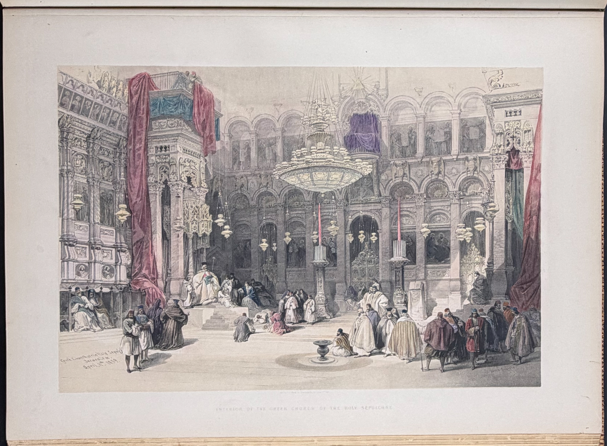 David Roberts's Holy Land - Volume 1 with 43 Duotone Lithographs
